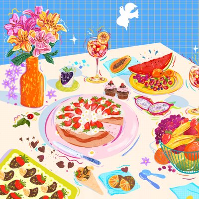 Édes örömök, 2025 (digitális) alkotó: Leona Tsiara