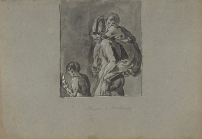 Aeneas és Anchises, 1611-74. alkotó: Leonard Bramer