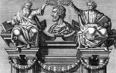 Címlap „Pierre Ronsard életművei”. Pierre Ronsard, Vendomois Gentleman, a francia költők hercegének művei. Leonard Gaultier metszete az 1623-as kiadáshoz alkotó: Leonard Gaultier