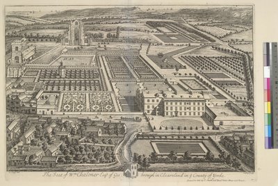 Guisborough, Clevelandben, Yorke megyében, a „Britannia Illustratától” alkotó: Leonard Knyff