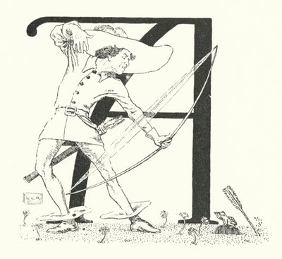 A íjász volt, és egy békára lőtt (metszet) alkotó: Leonard Leslie Brooke