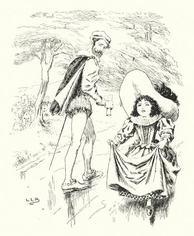 Ahogy felmentem a Pippin-hegyre, Pippin-hegy piszkos volt (metszet) alkotó: Leonard Leslie Brooke