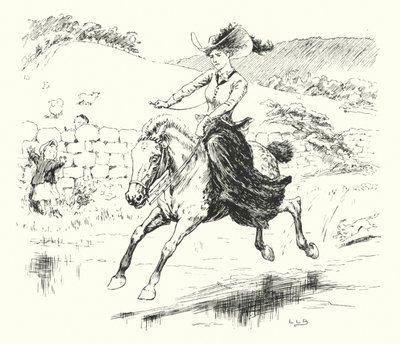 Volt egy kis pónim, a neve Dapple-grey (metszet) alkotó: Leonard Leslie Brooke