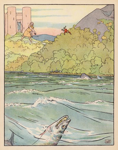 Illusztráció a Tom Thumbhoz (színes litográfia) alkotó: Leonard Leslie Brooke