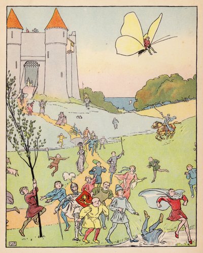 Illusztráció a Tom Thumbhoz (színes litográfia) alkotó: Leonard Leslie Brooke
