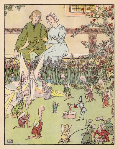 Illusztráció a Tom Thumbhoz (színes litográfia) alkotó: Leonard Leslie Brooke