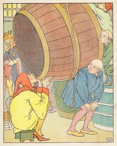 Az aranylúd (színes litográfia) alkotó: Leonard Leslie Brooke