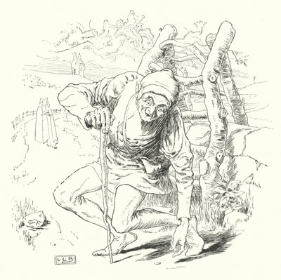 Volt egy görbe ember, és egy görbe mérföldet ment (metszet) alkotó: Leonard Leslie Brooke