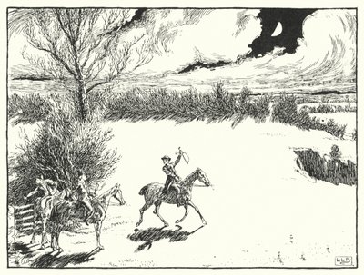 Három joviális walesi volt (metszet) alkotó: Leonard Leslie Brooke