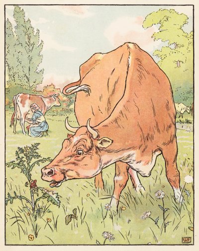 Tom Thumb (színes litográfia) alkotó: Leonard Leslie Brooke