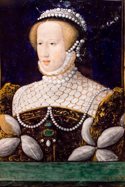 Habsburg Eleonóra, Limoges,1560 (Zománc rézre) alkotó: Leonard Limosin