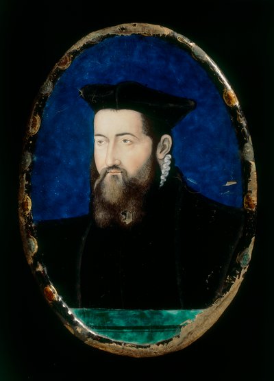 Prelátus portréja, Leonardo Limosin majolikában készült alkotása, amelyet a firenzei Museo Nazionale del Bargelloban őriztek alkotó: Leonard Limosin