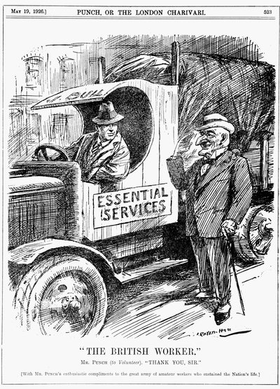 Generalstreik in Großbritannien von Leonard Raven-Hill