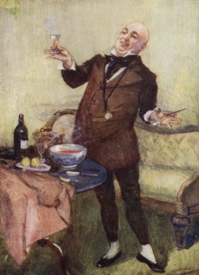 Mr. Micawber in seinem Element von Leonard Raven Hill