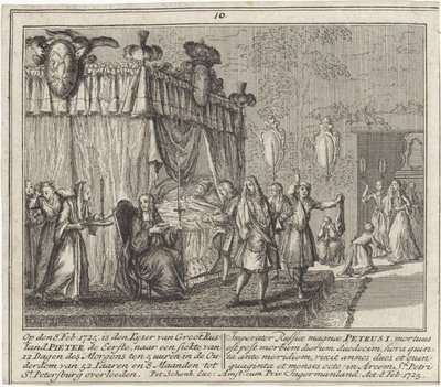 Nagy Péter halála 1725. február 8-án alkotó: Leonard Schenk