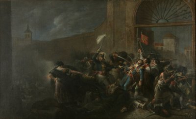 Daoíz halála a Monteleón tüzérségi területen alkotó: Leonardo Alenza