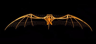Leonardo da Vinci vitorlázórepülőjének modellje (Leonardo da Vinci) – Leonardo da Vinci Tudományos és Technikai Múzeuma, Milánó alkotó: Leonardo da (after) Vinci