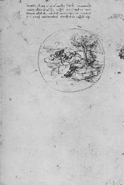 Az igazságot szimbolizáló gyík allegóriája, c1480, 1945 alkotó: Leonardo da Vinci