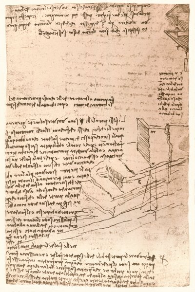 Építészeti rajz, c1472-c1519 1883 alkotó: Leonardo da Vinci