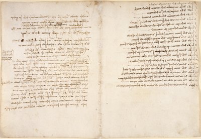 Arundel 263, f.58v, f.45, Megjegyzések a vízről, a Codex Arundel-ből (toll és tinta papíron) alkotó: Leonardo da Vinci