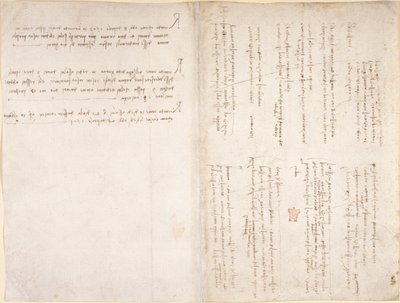 Arundel 263, ff.229v, f.226 Leonardo da Vinci feljegyzései a Codex Arundel-ből (toll és tinta papíron) alkotó: Leonardo da Vinci