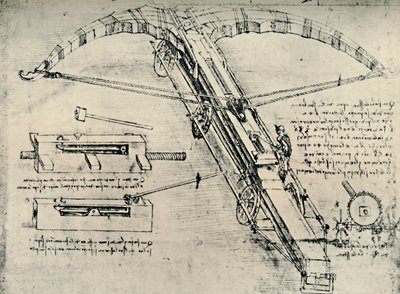Ballista, 1928 alkotó: Leonardo da Vinci
