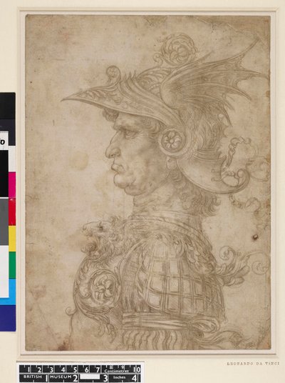 Egy harcos mellszobra alkotó: Leonardo da Vinci
