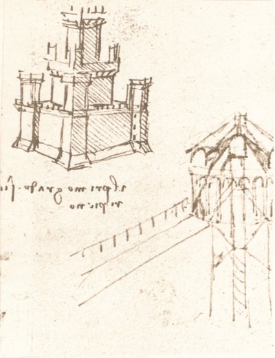 Kastélyok és villák projektjei, c1472-c1519 1883 alkotó: Leonardo da Vinci