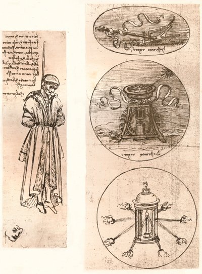 Bernardo di Bandino Baroncelli felakasztott rajzai és emblémái, c1472-c1519 1883. alkotó: Leonardo da Vinci