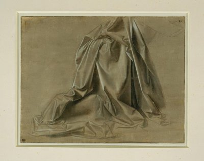 Ruhatanulmány egy elveszett profilú térdelő alaknak alkotó: Leonardo da Vinci