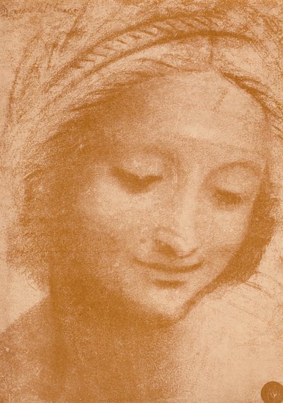 Egy nő feje, XV. század, 1932 alkotó: Leonardo da Vinci