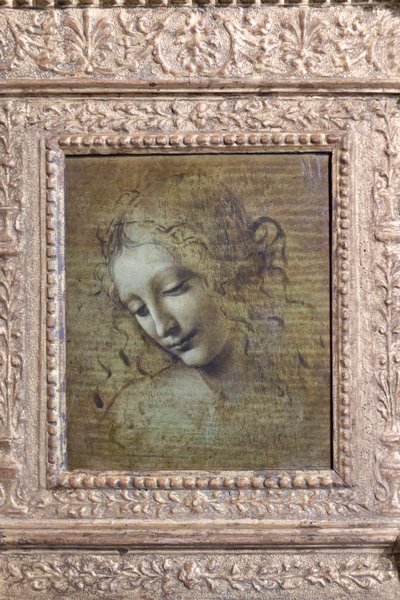 Női fej, úgynevezett "la scapigliata", 1492-1501 körül (olaj, tábla) alkotó: Leonardo da Vinci