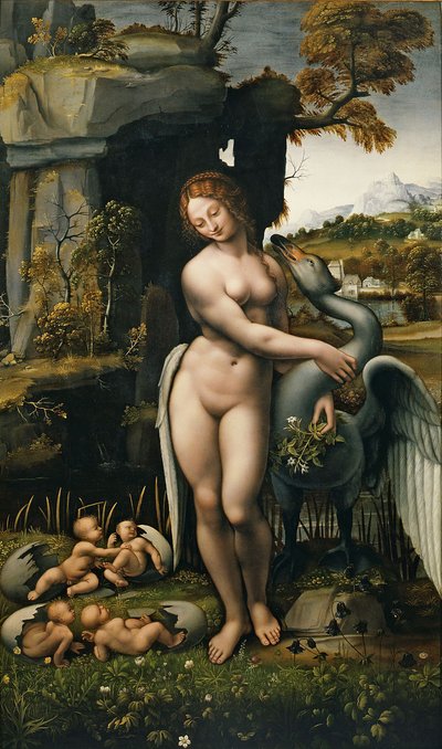 Léda és a hattyú alkotó: Leonardo da Vinci,