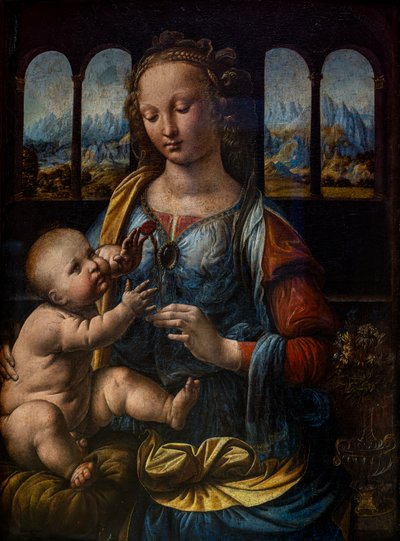 A szegfűs Madonna alkotó: Leonardo da Vinci