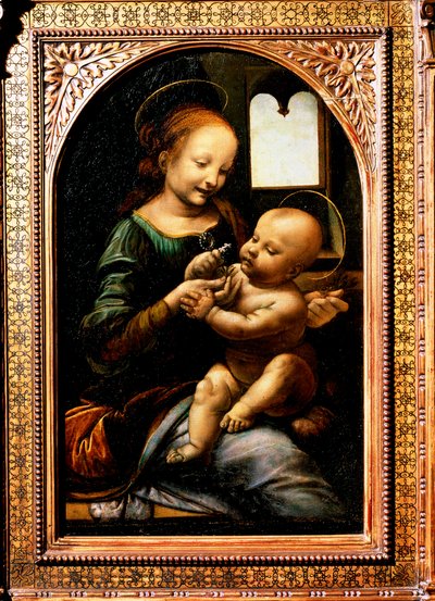 Madonna virággal, Madonna Benois, 1478. alkotó: Leonardo da Vinci