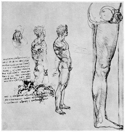 Akttanulmányok az Anghiari csatához, c1503-1505 1954 alkotó: Leonardo da Vinci
