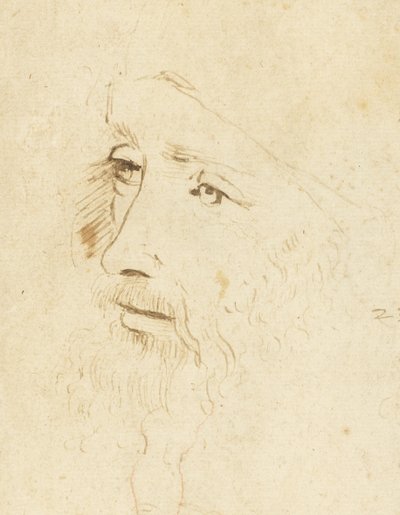Leonardo da Vinci portréja, 1518 körül. alkotó: Leonardo da Vinci,