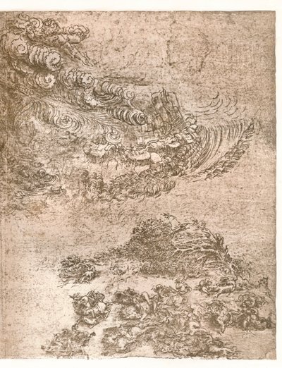 Egy vihar ábrázolása, c1472-c1519 1883. alkotó: Leonardo da Vinci