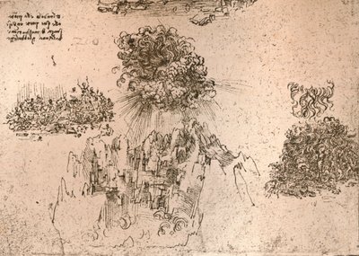 Természeti jelenségek ábrázolása, c1472-c1519 1883 alkotó: Leonardo da Vinci
