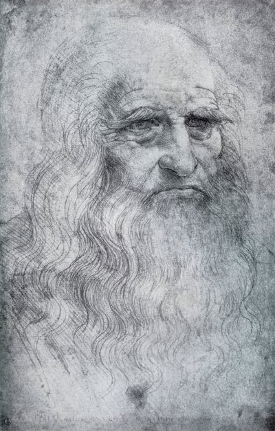 Leonardo da Vinci önarcképe, 1512-1515, 1954 alkotó: Leonardo da Vinci