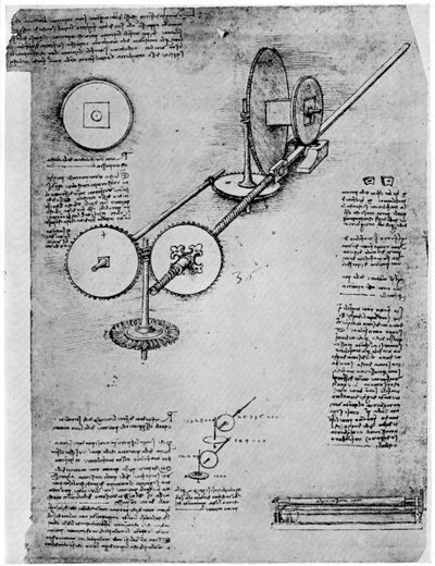 Hengermű vázlata, c1500-1510 1954 alkotó: Leonardo da Vinci