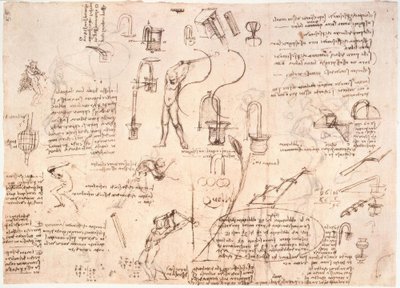 A víz áramlásának tanulmányozása a csövekben ... alkotó: Leonardo da Vinci