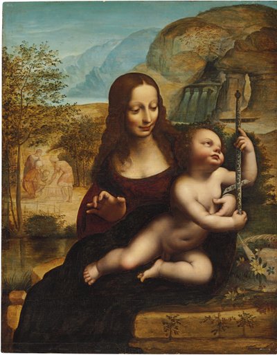 A Fonalfúvó Madonnája alkotó: Leonardo da Vinci