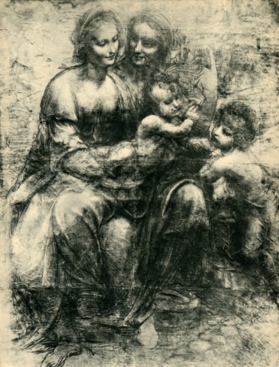 Szűz és gyermek Szent Annával és Keresztelő Szent Jánossal, 1499-1500, 1943. alkotó: Leonardo da Vinci