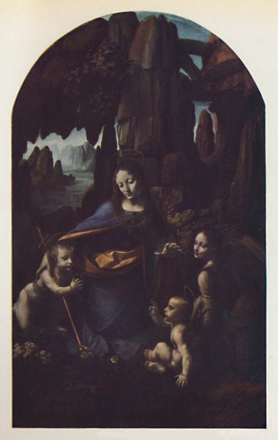 A sziklák szűze, c1508, c1950. alkotó: Leonardo da Vinci