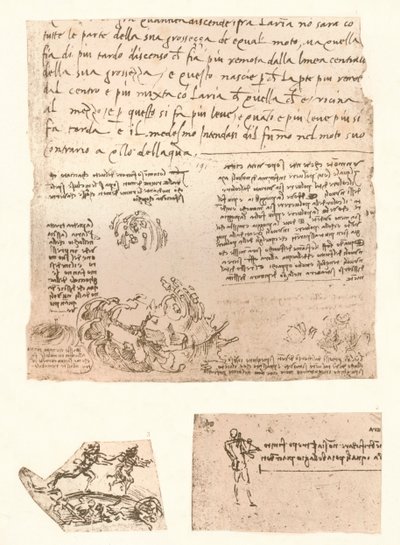 Három rajz, c1472-c1519 1883 alkotó: Leonardo da Vinci
