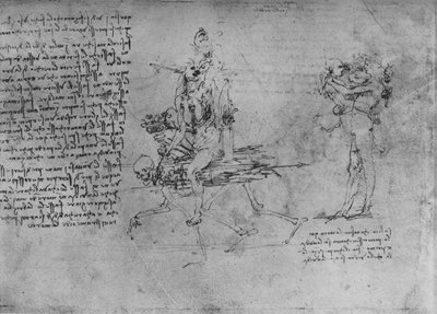 Az irigység két allegóriája, c1480, 1945 alkotó: Leonardo da Vinci