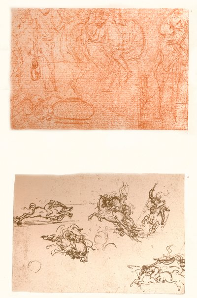 Két rajz, c1472-c1519 1883. alkotó: Leonardo da Vinci