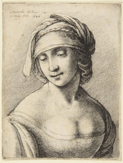 Nő nyakmelegítővel alkotó: Leonardo da Vinci