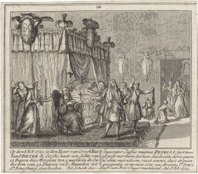 Nagy Péter halála 1725. február 8-án alkotó: Leonardus Schenk